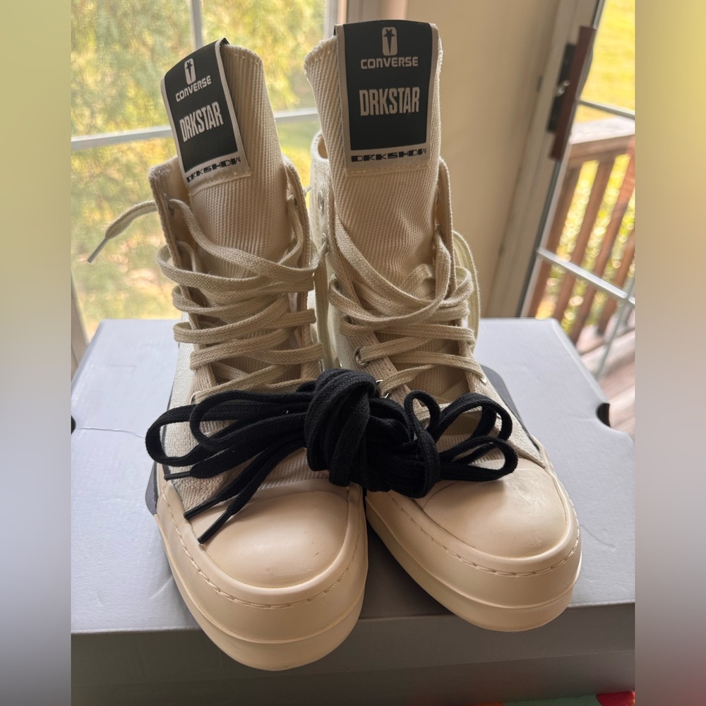 Converse DRKSTAR High-Top Sneakers - Cream and Black